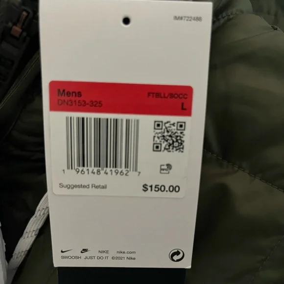 Nike 2022-23 Paris Saint-Germain Fleece Lined Hooded Jacket Size L DN3153-325 - Picture 6 of 6